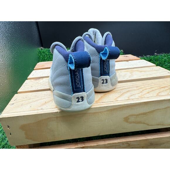 Nike - Jordan- Baby Sneakers-Gray/Blue-Size 4C - Picture 7 of 10
